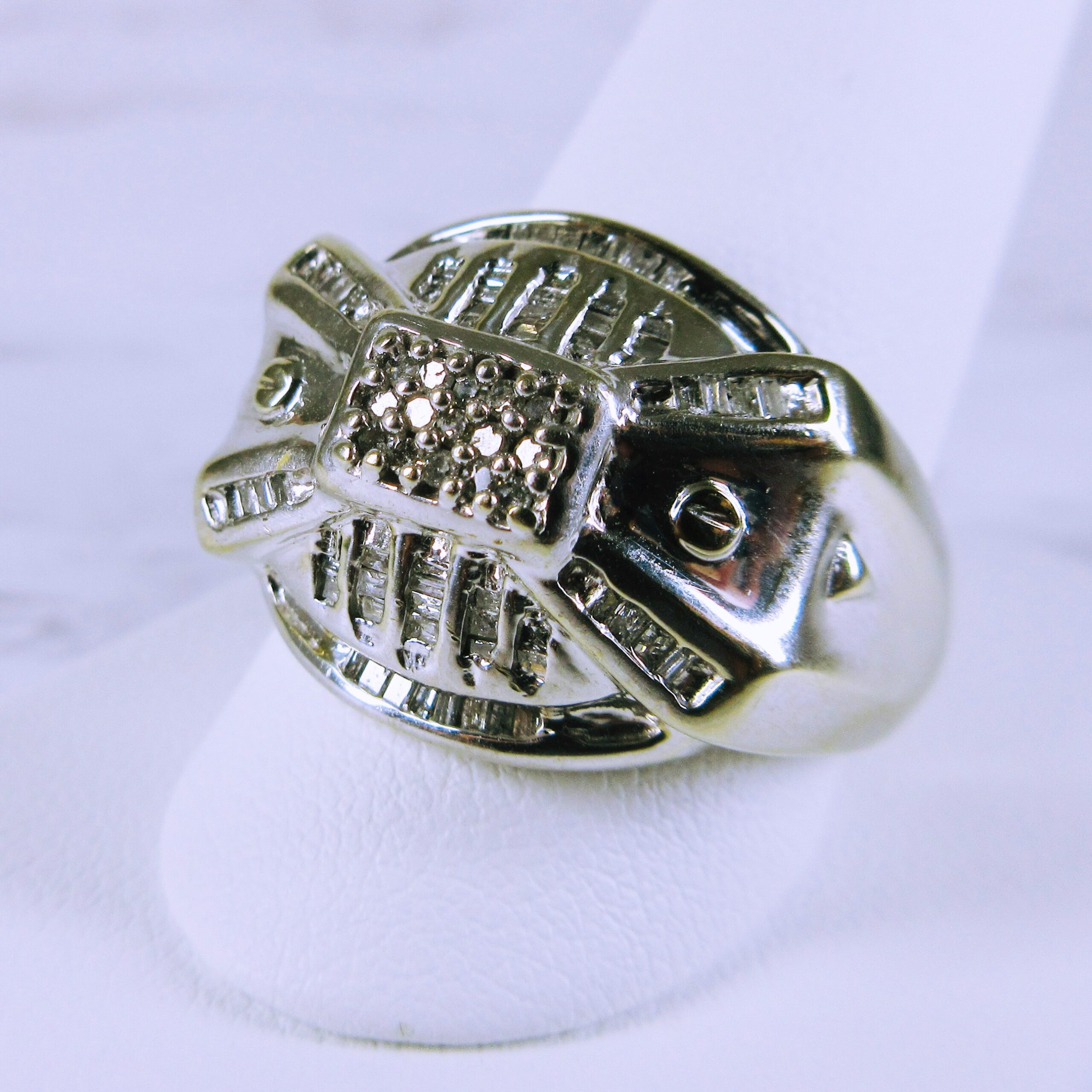 Men's 14K White Gold Diamond Ring