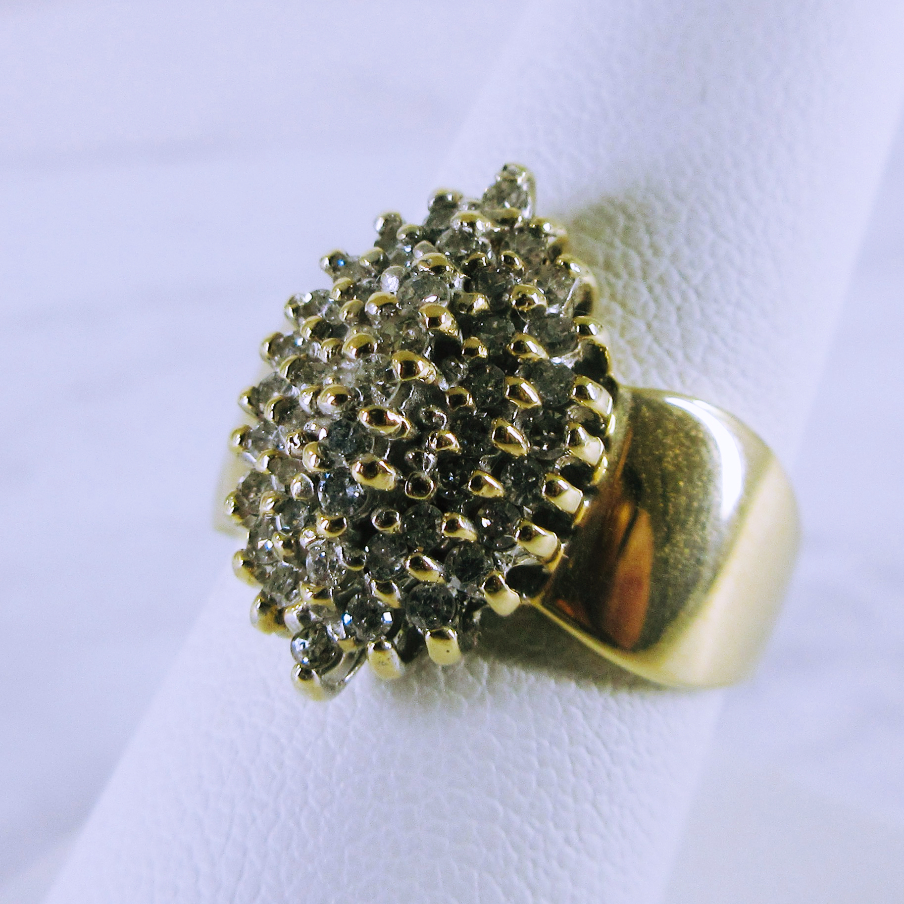 10K Yellow Gold Vintage Diamond Engagement Ring