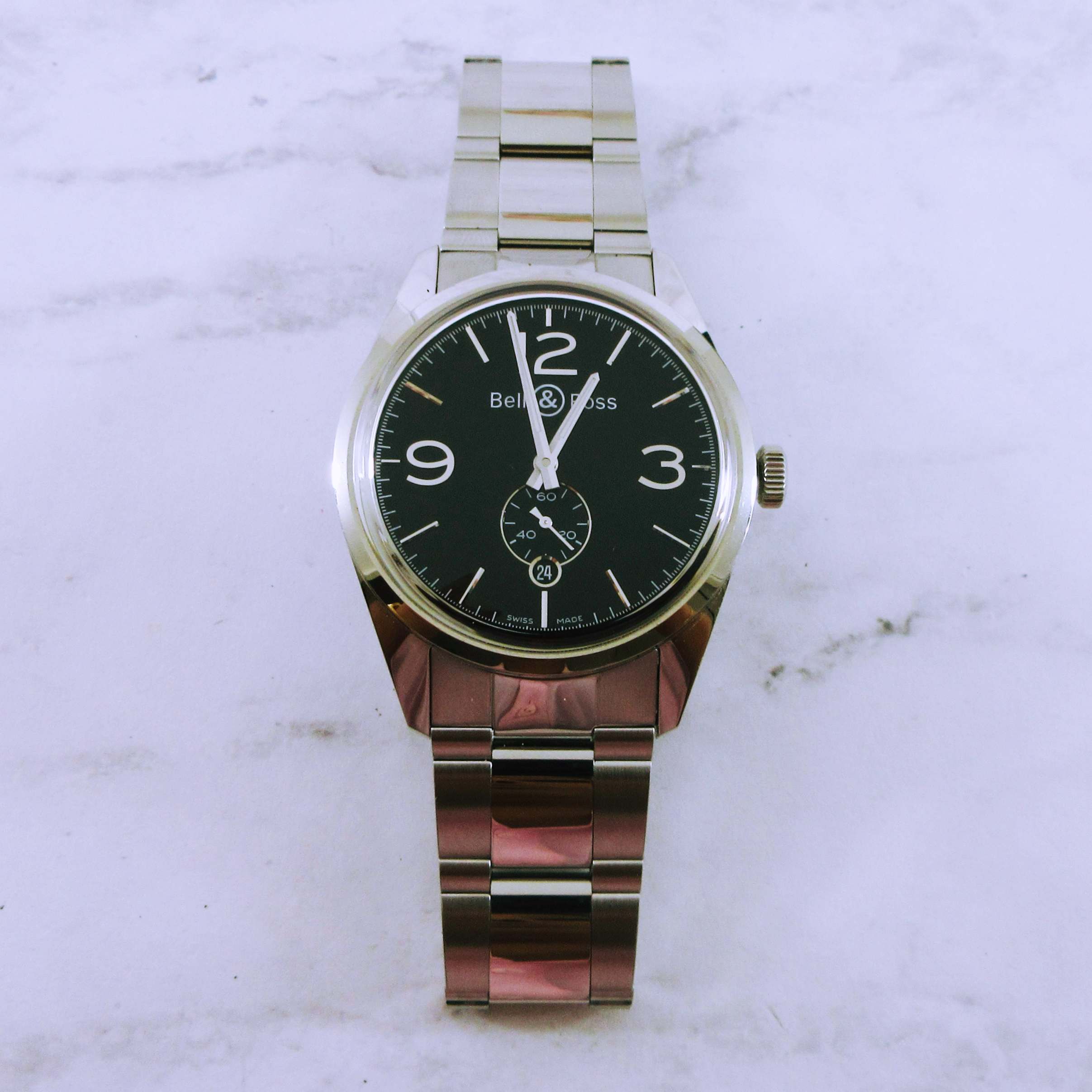 Men's Bell and Ross Watch with Paperwork and Box