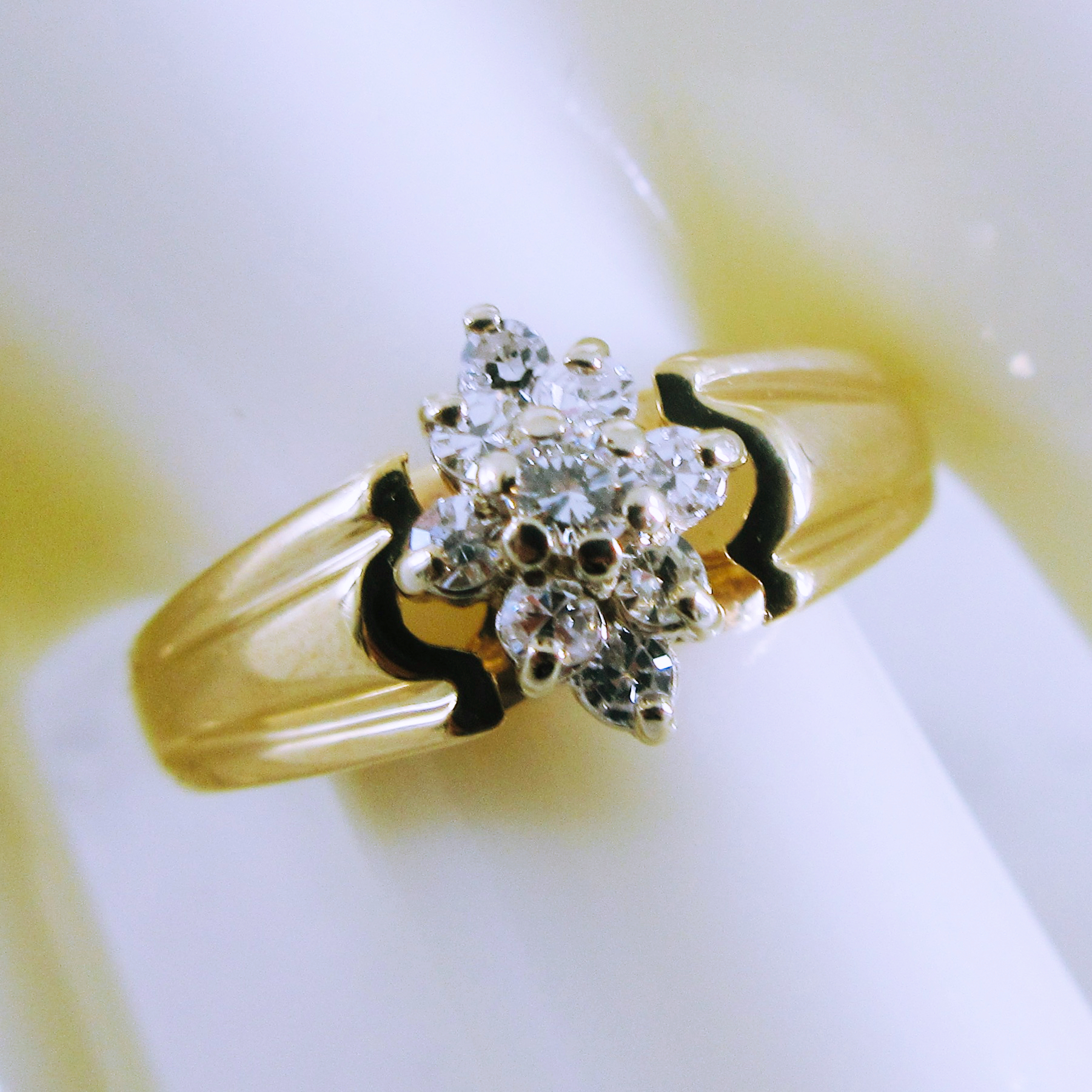 14K Yellow Gold Diamond Ring