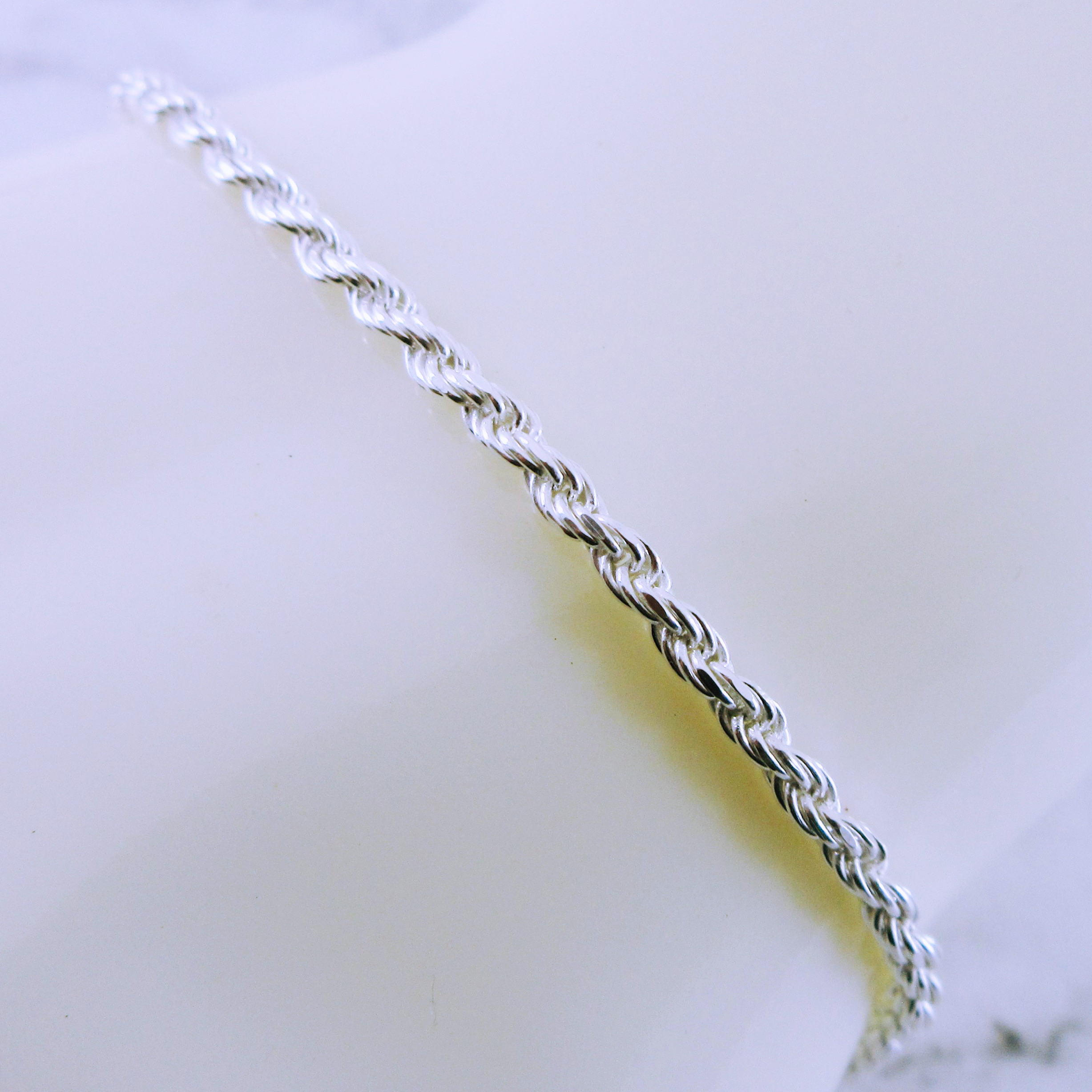 [NEW] Sterling Silver Rope Bracelet