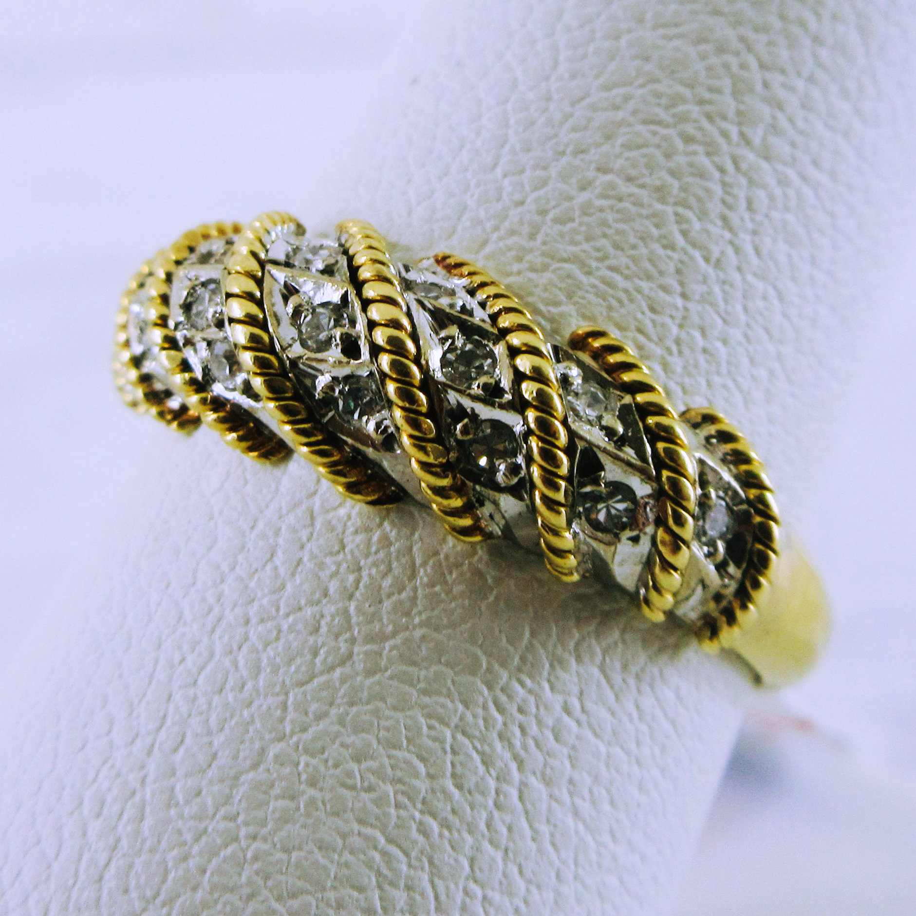 14K Yellow Gold Diamond Ring