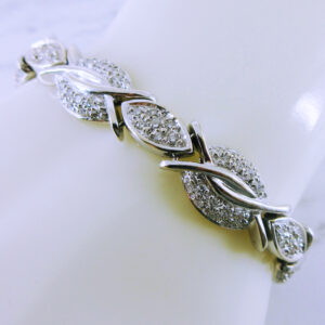 18K White Gold Diamond Tennis Bracelet