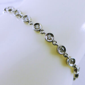 14K White Gold Diamond Tennis Bracelet