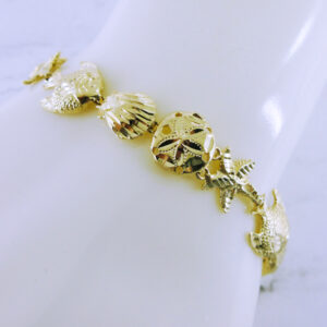 14K Yellow Gold Sea Creature Bracelet