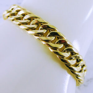 18K Yellow Gold Cuban Link Bracelet