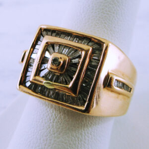 Men's 14K Rose Gold Diamond Ring
