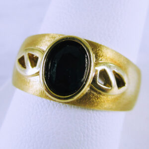 14K Yellow Gold Sapphire Ring