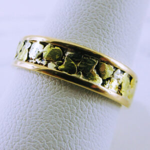 14-18K Yellow Gold Nugget Wedding Band