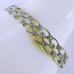 14K White Gold Diamond Bracelet