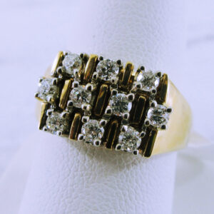 14K Yellow Gold Diamond Ring