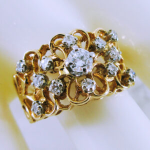14K Yellow Gold Diamond Ring