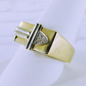 Men's 10K Yellow Gold Diamond Ring