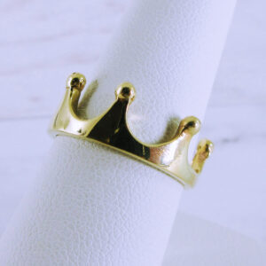 14K Yellow Gold Crown Ring