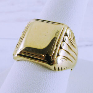 Men's 10K Yellow Gold Signet Ring