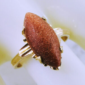 10K Yellow Gold Gold-Stone Ring