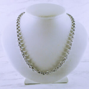 14K White Gold 20" Rolo Chain