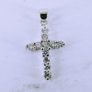 [NEW] Sterling Silver Cubic Zirconia Cross