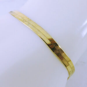 10K Yellow Gold Herringbone Bracelet
