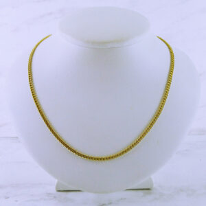 14K Yellow Gold Curb Link 18" Chain