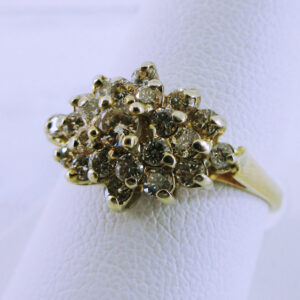 14K Yellow Gold Diamond Ring