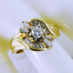 14K Yellow Gold Diamond Ring