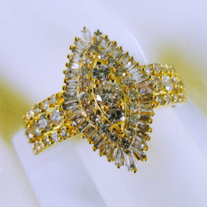 18K Yellow Gold Diamond Ring
