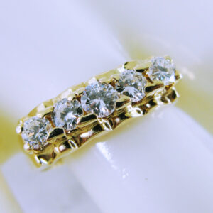 14K Yellow Gold Diamond Ring