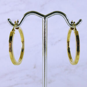 14K Yellow Gold Hoop Earrings