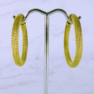 18K Large Gold Hoop Earrings