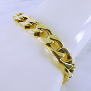 14K Yellow Gold Curb Link Bracelet
