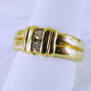 18K Yellow Gold Diamond Wedding Ring