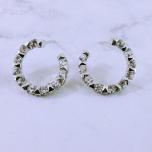 18K White Gold Cubic Zirconia Earrings