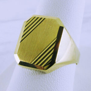 10K Yellow Gold Signet Ring