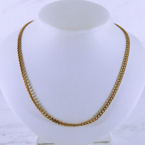 9K Rose Gold Curb Link 24" Chain