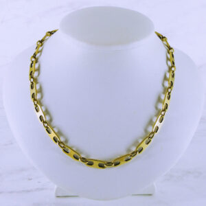 18K Yellow Gold Mariner Link 24" Chain