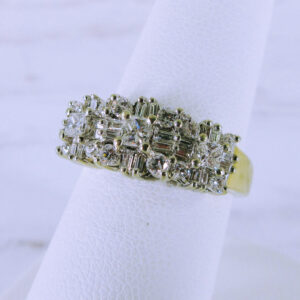 14K Yellow Gold Diamond Wedding Band