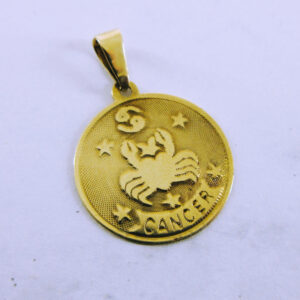 14K Yellow Gold Cancer Pendant