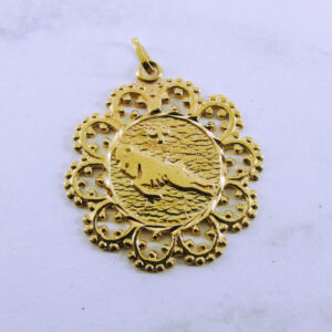 10K Yellow Gold Aries Pendant