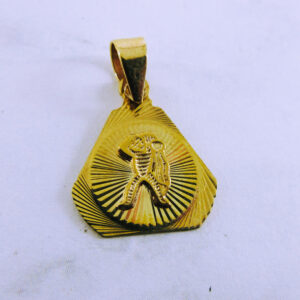 10K Yellow Gold Aquarius Pendant