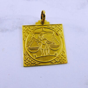 14K Yellow Gold Libra Pendant