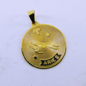 10K Yellow Gold Aries Pendant
