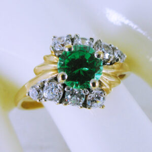 10K Yellow Gold Coloured Gemstone Ring
