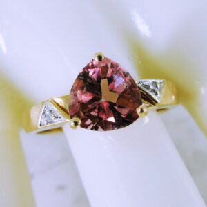 14K Yellow Gold Coloured Gemstone Ring